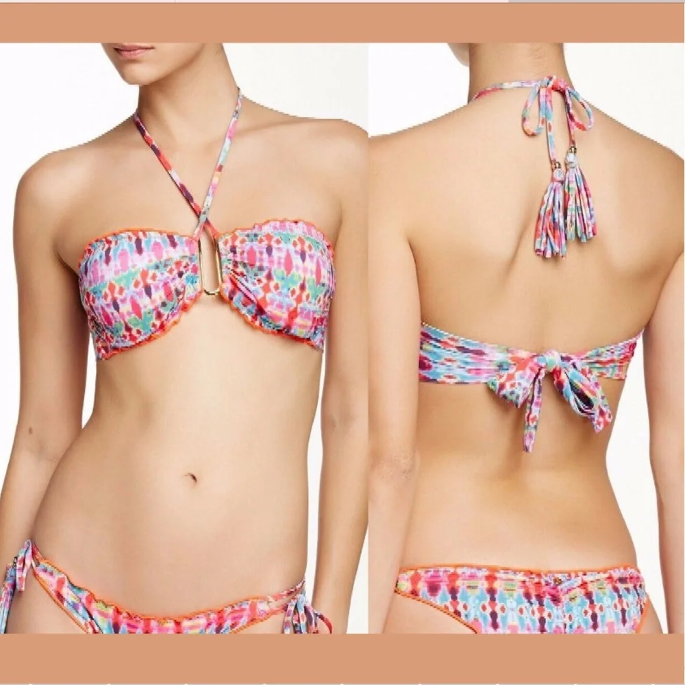 NWT $120 Ale By Alessandra Ambrosio Carnival Bandeau‎ Top [ SZ Small ]